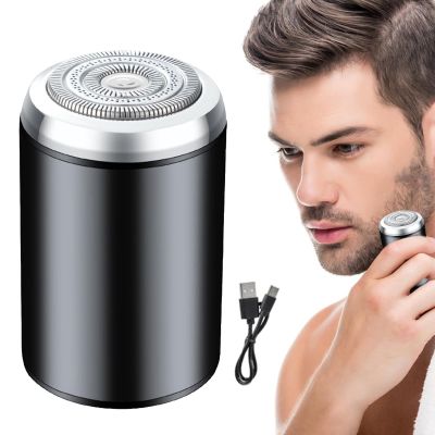 Small Beard Shaver | Portable Beard Trimmer | Electric Beard Shaver | Compact Beard Shaver, Cordless Beard Shaver, Travel Size Beard Shaver, Rechargeable Small Beard Shaver