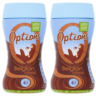Hot Chocolate Bundle with Options Belgian Hot Chocolate Drink 220g - 2 Pack | Instant Hot Chocolate Drink with Sugars & Sweetener, Suitable For Vegetarians.