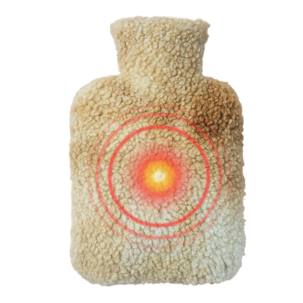 MLqkpwy Hot Water Bottle,1000ml Portable Warm Water Bag Heated | Reusable Winter Hand Warmers, Large Capacity Small Hot Water Bottle for Hot and Cold Compress