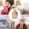 MLqkpwy Hot Water Bottle,1000ml Portable Warm Water Bag Heated | Reusable Winter Hand Warmers, Large Capacity Small Hot Water Bottle for Hot and Cold Compress view 4