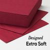 Tezraftaar Paper Napkins Disposable 40cm x 40cm 2Ply Serviettes Tissue Paper for Catering Supply Tableware Weddings Christmas Birthday Parties (200, Burgundy) view 3