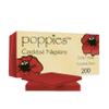 Tezraftaar 600 x Cocktail Paper Napkins Disposable 24cm x 24cm 2Ply Red Serviettes Tissue Paper for Catering Supply Tableware Weddings Christmas Birthday Parties view 1