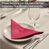 Tezraftaar 600 x Cocktail Paper Napkins Disposable 24cm x 24cm 2Ply Red Serviettes Tissue Paper for Catering Supply Tableware Weddings Christmas Birthday Parties view 2