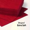 Tezraftaar 600 x Cocktail Paper Napkins Disposable 24cm x 24cm 2Ply Red Serviettes Tissue Paper for Catering Supply Tableware Weddings Christmas Birthday Parties view 3