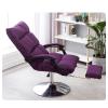 Adjustable Height Portable Massage Stool with Swivel Foot Rest and Ultimate Comfort Experience Purple Beauty Chair for Salons Spas and Nail Treatments. Ideal for Professional Use. view 1