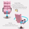 Adjustable Height Portable Massage Stool with Swivel Foot Rest and Ultimate Comfort Experience Purple Beauty Chair for Salons Spas and Nail Treatments. Ideal for Professional Use. view 3