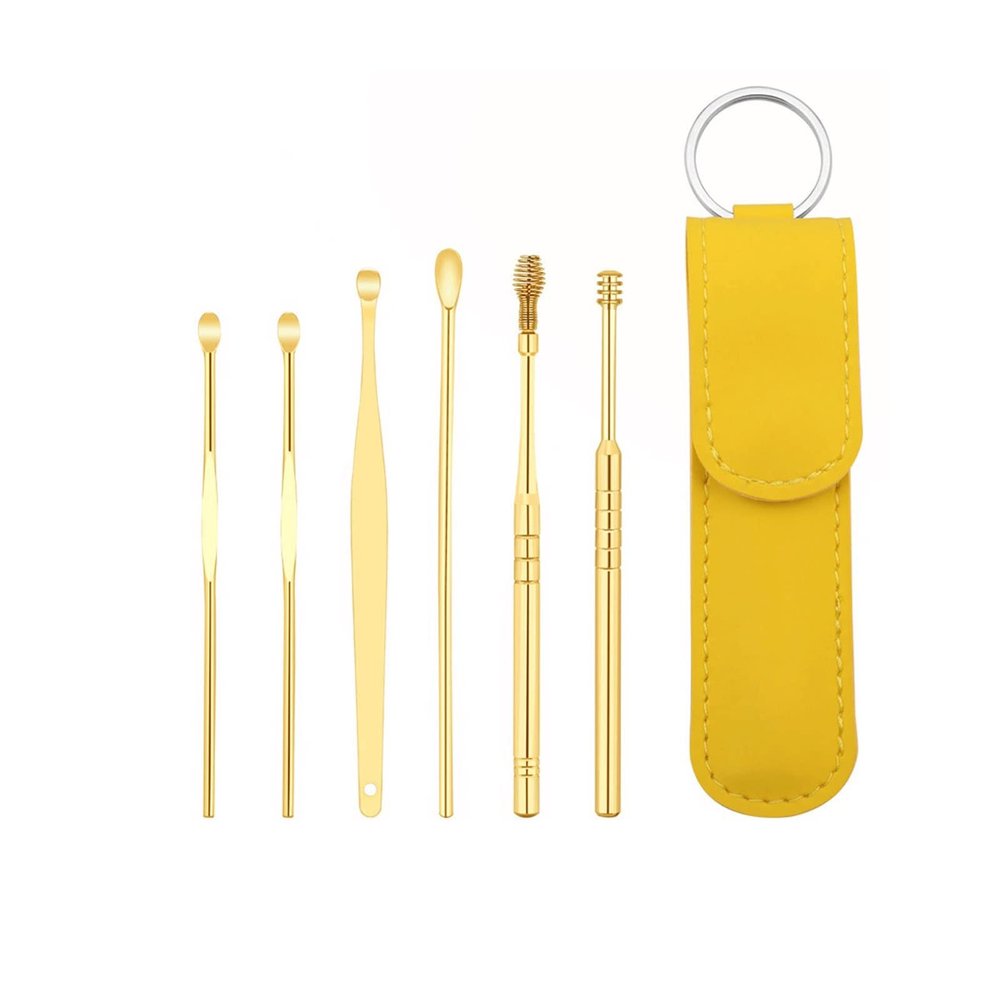 INFYDAY Earwax Removal Products Ear Cleaner Earwax Removal Tool Earpick Curette Reusable Ear Cleaning Wax Remover Spring Spoon Ear Pick Cleanser Care