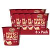 Idahoan Bacon and Cheese Mashed Potato Pots 55g - Dried Potato Mash Vegetarian and Gluten Free Instant Potato Pot Cooks in 1 Minute, Quick Lunch, Bulk Ready to Eat (Pack of 8) view 1