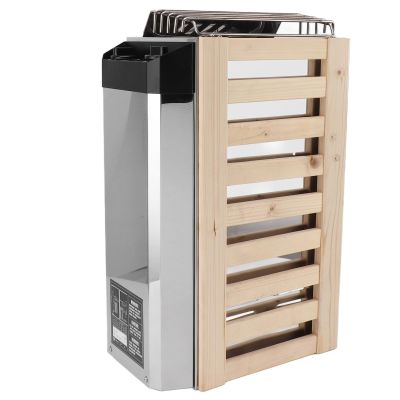 ALQSIM 3.6KW Sauna Heater, Internal Control Temperature Adjustable Stainless Steel Electric Sauna Stove, Wet and Dry Sauna Heater Stove for Home Hotel Spa Steam Room Bath Shower