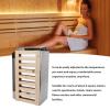 ALQSIM 3.6KW Sauna Heater, Internal Control Temperature Adjustable Stainless Steel Electric Sauna Stove, Wet and Dry Sauna Heater Stove for Home Hotel Spa Steam Room Bath Shower view 2