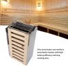ALQSIM 3.6KW Sauna Heater, Internal Control Temperature Adjustable Stainless Steel Electric Sauna Stove, Wet and Dry Sauna Heater Stove for Home Hotel Spa Steam Room Bath Shower view 3