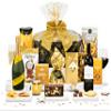Festive Cracker Hamper with Mulled Wine - Gourmet Xmas Gift Set - Prosecco, Shortbread, Cheese Twists, Chocolates - Mulled Wine Gift Basket for Men & Women, Xmas Food Gifts view 1