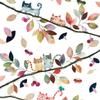 20 Napkins Autumn Cats in Autumn Tree Table Decoration Paper Napkins with Motif Also for Decoupage and Decoupage 33 x 33 cm view 1