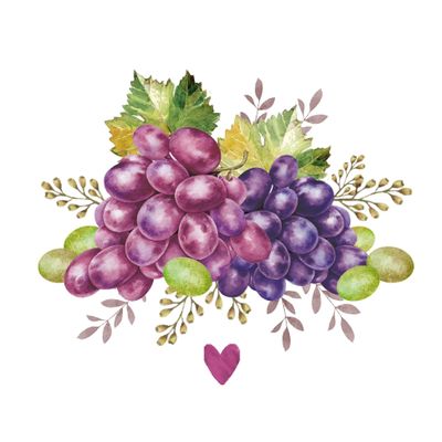 20 Napkins Food Fresh Grapes as Table Decoration Paper Napkins with Motif Also for Decoupage and Decoupage 33 x 33 cm