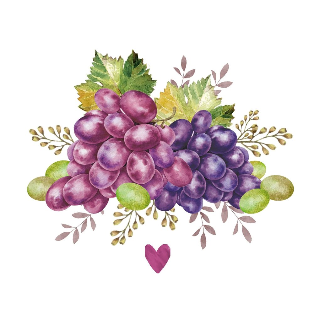 20 Napkins Food Fresh Grapes as Table Decoration Paper Napkins with Motif Also for Decoupage and Decoupage 33 x 33 cm