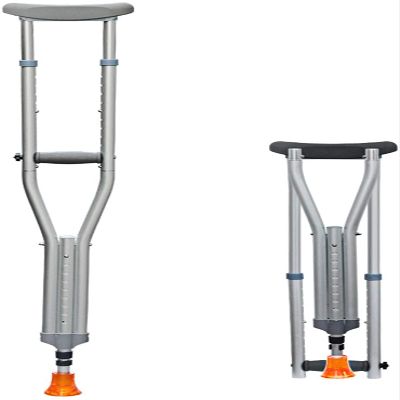 QWAXTRIW XiVue Crutches for Adults Underarm Underarm Crutches Aluminium Adjustablepost Injury Support for Men Women And Teens -Lightweight Durable with Grips And Silicone Armpit Clip Great for Tr