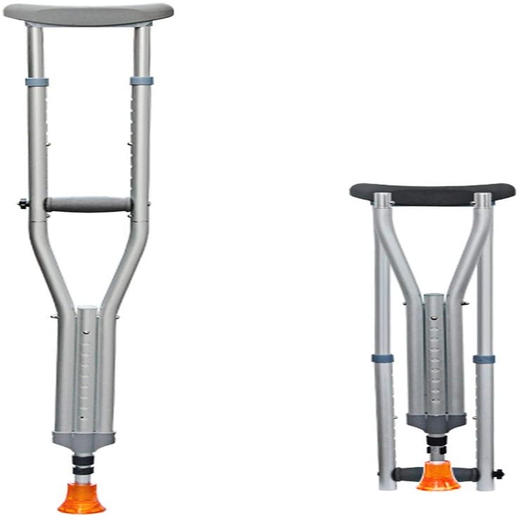 QWAXTRIW XiVue Crutches for Adults Underarm Underarm Crutches Aluminium Adjustablepost Injury Support for Men Women And Teens -Lightweight Durable with Grips And Silicone Armpit Clip Great for Tr