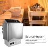 ALQSIM 6KW Sauna Heater, Internal Control Temperature Adjustable Stainless Steel Electric Sauna Stove, Wet and Dry Sauna Heater Stove for Home Hotel Spa Steam Room Bath Shower view 2