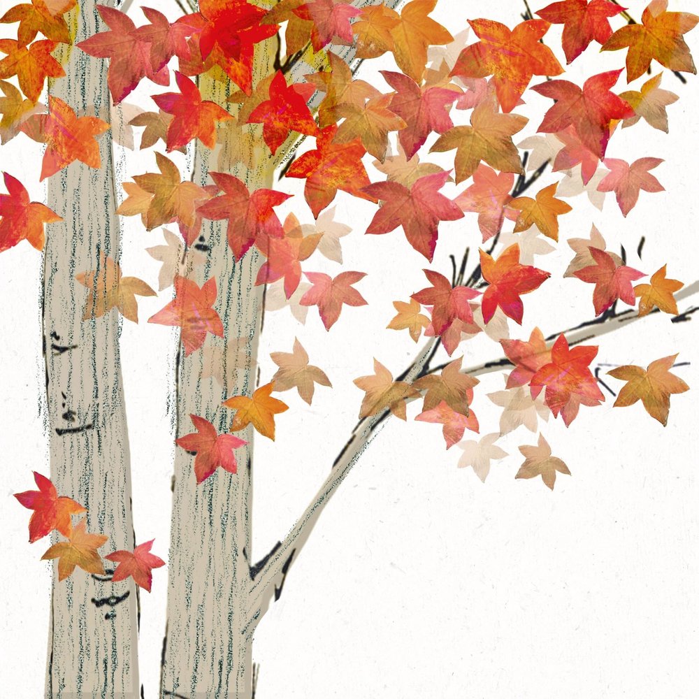 20 Napkins Autumn Autumn Leaves on a Tree Table Decoration Paper Napkins with Motif Also for Decoupage and Decoupage 33 x 33 cm