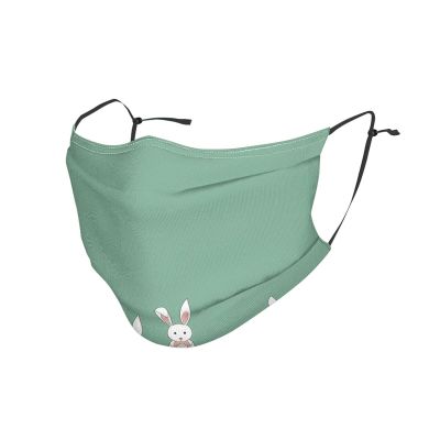 Easter Bunny Adult Dust Mask Cover - Breathable, Adjustable for Outdoor, Camping, Running, Traveling, Work, and Daily Use