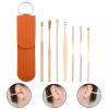 INFYDAY Earwax Removal Products 7pcs Portable Ear Wax Pickers Stainless Steel Earpick Wax Remover Curette Ear Pick Cleaner Ear Cleaner Spoon Care Ear Clean Tool view 3