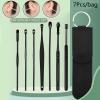 INFYDAY Earwax Removal Products 7pcs Portable Ear Wax Pickers Stainless Steel Earpick Wax Remover Curette Ear Pick Cleaner Ear Cleaner Spoon Care Ear Clean Tool view 4
