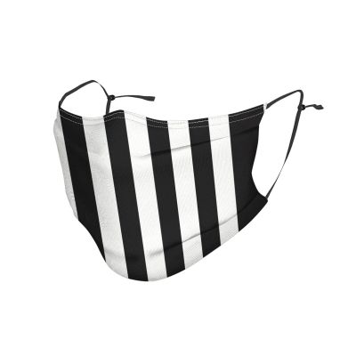 Black and-White Stripes Adult Dust Mask Cover - Breathable, Adjustable for Outdoor, Camping, Running, Traveling, Work, and Daily Use