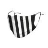 Black and-White Stripes Adult Dust Mask Cover - Breathable, Adjustable for Outdoor, Camping, Running, Traveling, Work, and Daily Use