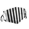 Black and-White Stripes Adult Dust Mask Cover - Breathable, Adjustable for Outdoor, Camping, Running, Traveling, Work, and Daily Use view 2