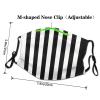 Black and-White Stripes Adult Dust Mask Cover - Breathable, Adjustable for Outdoor, Camping, Running, Traveling, Work, and Daily Use view 4