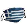 greek flag Adult Dust Mask Cover - Breathable, Adjustable for Outdoor, Camping, Running, Traveling, Work, and Daily Use view 2