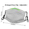 Gray striped Adult Dust Mask Cover - Breathable, Adjustable for Outdoor, Camping, Running, Traveling, Work, and Daily Use view 4