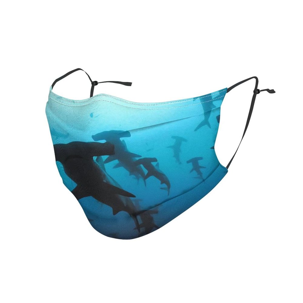 Hammerhead Sharks Adult Dust Mask Cover - Breathable, Adjustable for Outdoor, Camping, Running, Traveling, Work, and Daily Use