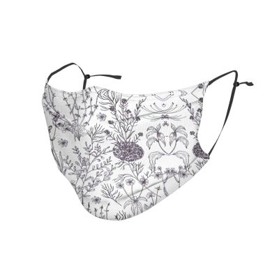 Flowering Herbs and Herbaceous Plants Adult Dust Mask Cover - Breathable, Adjustable for Outdoor, Camping, Running, Traveling, Work, and Daily Use