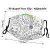 Flowering Herbs and Herbaceous Plants Adult Dust Mask Cover - Breathable, Adjustable for Outdoor, Camping, Running, Traveling, Work, and Daily Use view 4