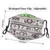 Grey Tribal Adult Dust Mask Cover - Breathable, Adjustable for Outdoor, Camping, Running, Traveling, Work, and Daily Use view 4
