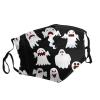 Funny White Ghost Adult Dust Mask Cover - Breathable, Adjustable for Outdoor, Camping, Running, Traveling, Work, and Daily Use view 2