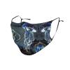 Blue and Gold Jellyfish Adult Dust Mask Cover - Breathable, Adjustable for Outdoor, Camping, Running, Traveling, Work, and Daily Use view 1