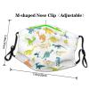 Cartoon Dinosaur Images Adult Dust Mask Cover - Breathable, Adjustable for Outdoor, Camping, Running, Traveling, Work, and Daily Use view 4
