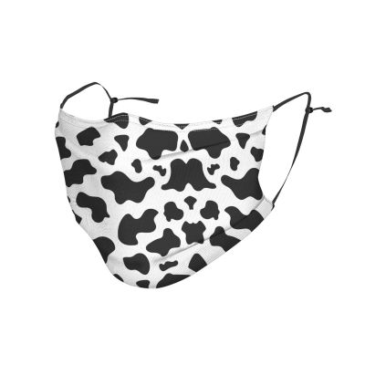 Black & White leopard Adult Dust Mask Cover - Breathable, Adjustable for Outdoor, Camping, Running, Traveling, Work, and Daily Use
