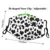 Black & White leopard Adult Dust Mask Cover - Breathable, Adjustable for Outdoor, Camping, Running, Traveling, Work, and Daily Use view 4