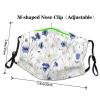 Flowers and Cornflowers Daisies Adult Dust Mask Cover - Breathable, Adjustable for Outdoor, Camping, Running, Traveling, Work, and Daily Use view 4