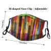 Colorful Wood Adult Dust Mask Cover - Breathable, Adjustable for Outdoor, Camping, Running, Traveling, Work, and Daily Use view 4