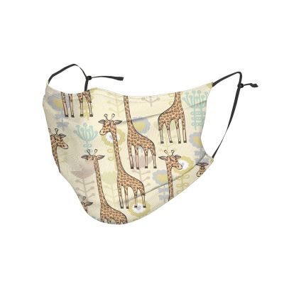 Hand Drawn Giraffes Adult Dust Mask Cover - Breathable, Adjustable for Outdoor, Camping, Running, Traveling, Work, and Daily Use