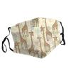 Hand Drawn Giraffes Adult Dust Mask Cover - Breathable, Adjustable for Outdoor, Camping, Running, Traveling, Work, and Daily Use view 2
