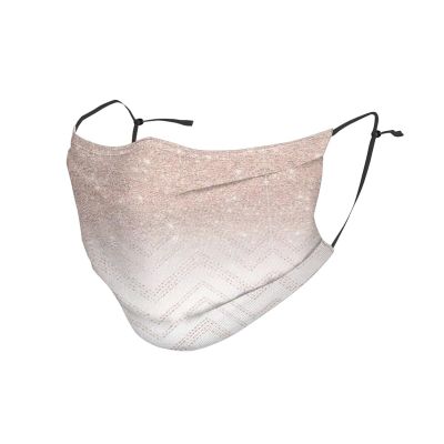 Glittery Pretty Pattern Adult Dust Mask Cover - Breathable, Adjustable for Outdoor, Camping, Running, Traveling, Work, and Daily Use