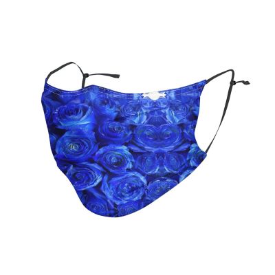 blue Rose Adult Dust Mask Cover - Breathable, Adjustable for Outdoor, Camping, Running, Traveling, Work, and Daily Use
