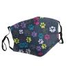 Cute dog paw Adult Dust Mask Cover - Breathable, Adjustable for Outdoor, Camping, Running, Traveling, Work, and Daily Use view 2