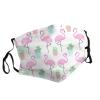 Tropical Flamingo Cute Cactus Adult Dust Mask Cover - Breathable, Adjustable for Outdoor, Camping, Running, Traveling, Work, and Daily Use view 2