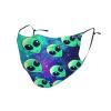 Green aliens Adult Dust Mask Cover - Breathable, Adjustable for Outdoor, Camping, Running, Traveling, Work, and Daily Use view 1